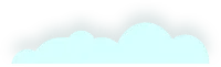 A graphic of light blue, irregularly shaped, overlapping cloud like forms against a grayish background