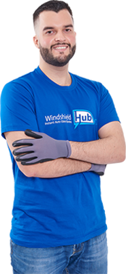 WindshieldHUB mobile auto glass technician in uniform